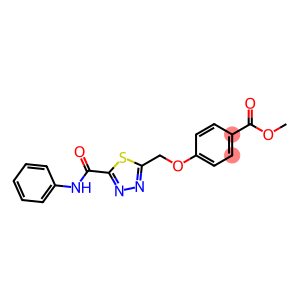 methyl 4-{[5-(anilinocarbonyl)-1,3,4-thiadiazol-2-yl]methoxy}benzoate