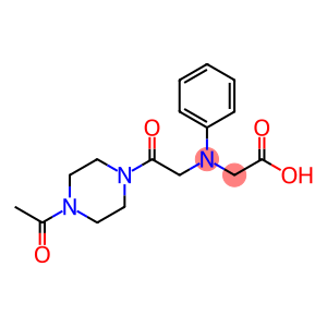 [[2-(4-acetylpiperazin-1-yl)-2-oxoethyl](phenyl)amino]acetic acid