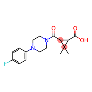 3-{[4-(4-fluorophenyl)piperazin-1-yl]carbonyl}-2,2-dimethylcyclopropanecarboxylic acid