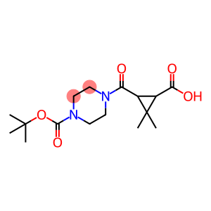 3-{[4-(tert-butoxycarbonyl)piperazin-1-yl]carbonyl}-2,2-dimethylcyclopropanecarboxylic acid