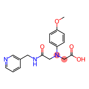 2-(4-methoxy-N-[2-oxo-2-(pyridin-3-ylmethylamino)ethyl]anilino)acetic acid