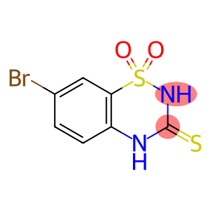 7-溴-2H-苯并[E][1,2,4]噻二嗪-3(4H)-硫酮1,1-二氧化物