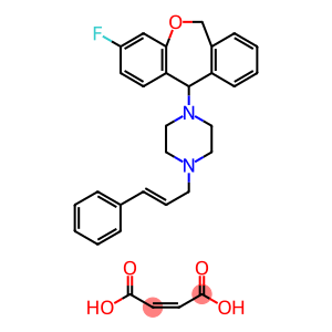 Piperazine, 1-(3-fluoro-6,11-dihydrodibenz[b,e]oxepin-11-yl)-4-[(2E)-3-phenyl-2-propen-1-yl]-, (2Z)-2-butenedioate (2:3)