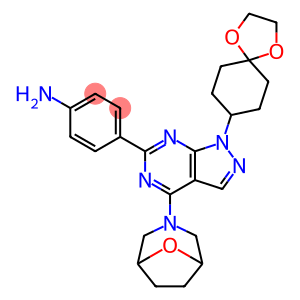 4-(4-(8-氧杂-3-氮杂双环[3.2.1]辛-3-基)-1-(1,4-二氧杂螺[4.5]癸-8-基)-1H-吡唑并[3,4-d]嘧啶-6-基)苯胺