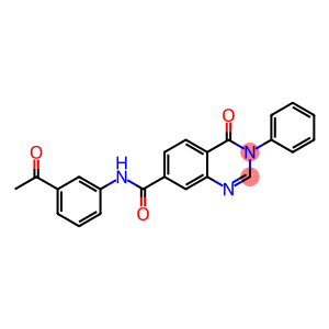 N-(3-acetylphenyl)-4-oxo-3-phenyl-3,4-dihydroquinazoline-7-carboxamide