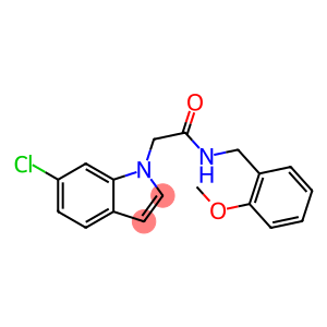 2-(6-chloro-1H-indol-1-yl)-N-(2-methoxybenzyl)acetamide