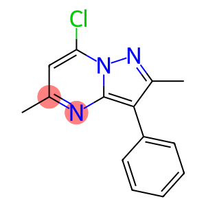 7-chloro-2,5-dimethyl-3-phenylpyrazolo[1,5-a]pyrimidine