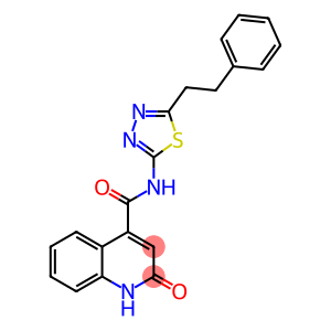 2-hydroxy-N-[5-(2-phenylethyl)-1,3,4-thiadiazol-2-yl]quinoline-4-carboxamide