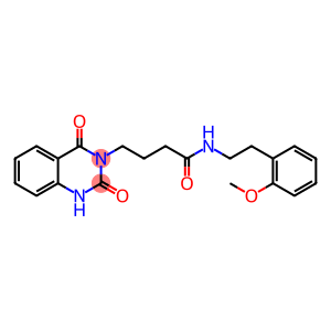 4-(2-hydroxy-4-oxoquinazolin-3(4H)-yl)-N-[2-(2-methoxyphenyl)ethyl]butanamide