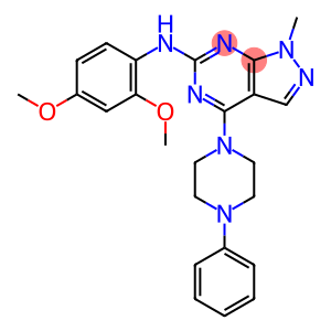 N-(2,4-dimethoxyphenyl)-1-methyl-4-(4-phenylpiperazin-1-yl)-1H-pyrazolo[3,4-d]pyrimidin-6-amine