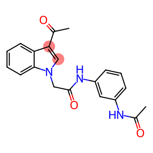 N-[3-(acetylamino)phenyl]-2-(3-acetyl-1H-indol-1-yl)acetamide