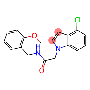 2-(4-chloro-1H-indol-1-yl)-N-(2-methoxybenzyl)acetamide