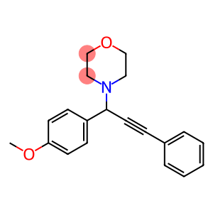 4-[1-(4-METHOXYPHENYL)-3-PHENYLPROP-2-YNYL]MORPHOLINE