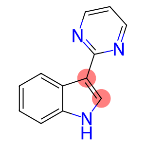 3-PyriMidin-2-yl-1H-indole, 98+% C12H9N3, MW: 195.23