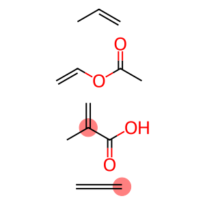 2-Propenoic acid, 2-methyl-, polymer with ethene, ethenyl acetate and 1-propene