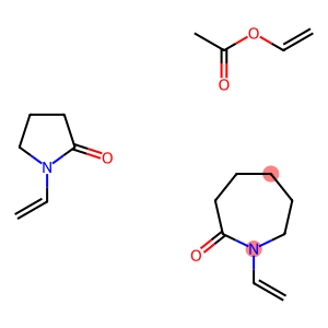 Acetic acid ethenyl ester, polymer with 1-ethenylhexahydro-2H-azepin-2-one and 1-ethenyl-2-pyrrolidinone