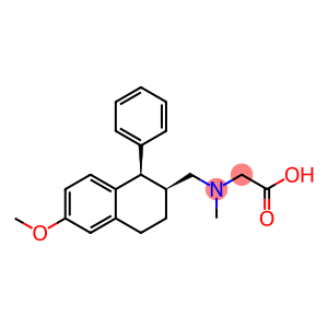 Glycine, N-methyl-N-[[(1R,2S)-1,2,3,4-tetrahydro-6-methoxy-1-phenyl-2-naphthalenyl]methyl]-