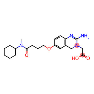 3(4H)-Quinazolineaceticacid, 2-amino-6-[4-(cyclohexylmethylamino)-4-oxobutoxy]-