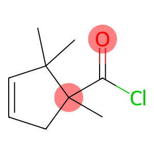 3-Cyclopentene-1-carbonyl chloride, 1,2,2-trimethyl- (9CI)