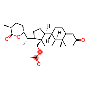 Cholest-4-en-26-oic acid, 18-(acetyloxy)-22-hydroxy-3-oxo-, δ-lactone, (22R,25S)-