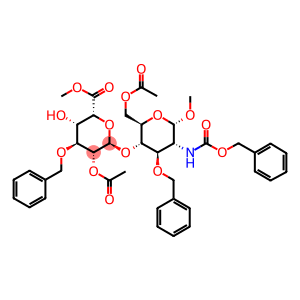 (2R,3S,4S,5R,6R)-5-acetoxy-6-(((2R,3S,4R,5R,6S)-2-(acetoxyMethyl)-4-(benzyloxy)-5-(((benzyloxy)carbonyl)aMino)-6-Methoxytetrahydro-2H-pyran-3-yl)oxy)-4-(benzyloxy)-3-hydroxytetrahydro-2H-pyran