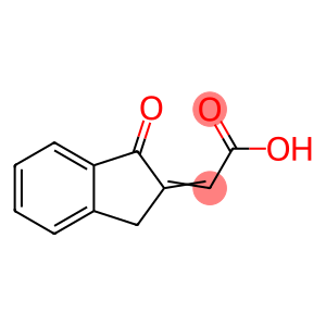 2-(1,3-二氢-1-氧代-2H-茚-2-亚基)乙酸