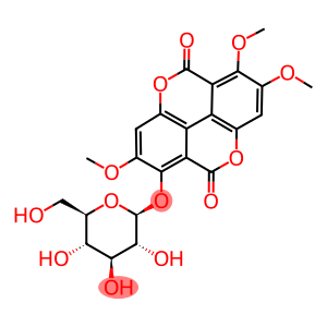 3,7,8-tri-O-methylellagic acid 4-glucoside