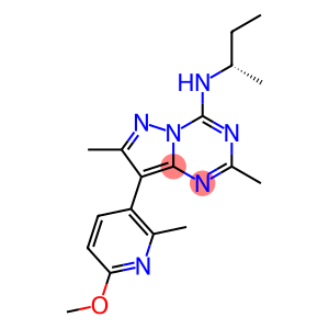 Pyrazolo[1,5-a]-1,3,5-triazin-4-aMine, 8-(6-Methoxy-2-Methyl-3-pyridinyl)-2,7-diMethyl-N-[(1S)-1-Methylpropyl]-