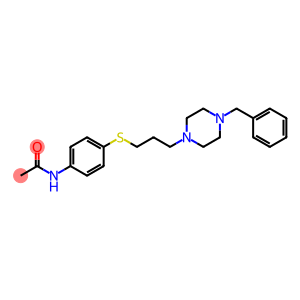 Acetamide, N-[4-[[3-[4-(phenylmethyl)-1-piperazinyl]propyl]thio]phenyl]-