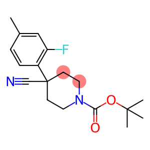 tert-Butyl 4-cyano-4-(2-fluoro-4-methylphenyl)piperidine-1-carboxylate