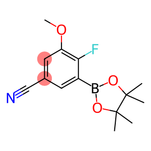 4-Fluoro-3-methoxy-5-(4,4,5,5-tetramethyl-1,3,2-dioxaborolan-2-yl)benzonitrile