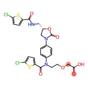 (S)-2-(2-(5-chloro-N-(4-(5-((5-chlorothiophene-2-carboxamido)methyl)-2-oxooxazolidin-3-yl)phenyl)thiophene-2-carboxamido)ethoxy)acetic acid