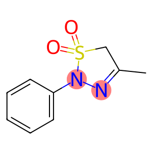 1,2,3-Thiadiazole, 2,5-dihydro-4-methyl-2-phenyl-, 1,1-dioxide