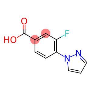 3-氟-4-(1H-吡唑-1-基)苯甲酸