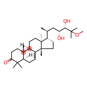 Lanost-7-en-3-one,23,24-dihydroxy-25-methoxy-, (13a,14b,17a,20S,23R,24S)-