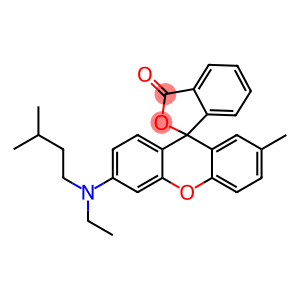 6'-(N-Ethyl-N-isopentylamino)-2'-methylspiro[phthalide-3,9'-[9H]xanthene]