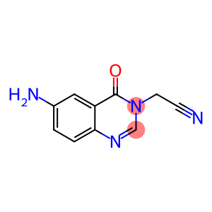 3(4H)-Quinazolineacetonitrile, 6-amino-4-oxo-