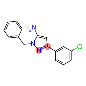 1-Benzyl-3-(3-chlorophenyl)-1H-pyrazol-5-amine