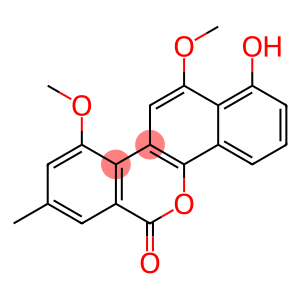 6H-Benzo[d]naphtho[1,2-b]pyran-6-one, 1-hydroxy-10,12-dimethoxy-8-methyl-