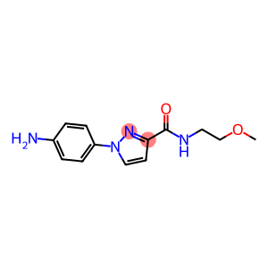 1-(4-aminophenyl)-N-(2-methoxyethyl)-1H-pyrazole-3-carboxamide