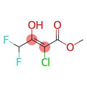 2-Butenoic acid, 2-chloro-4,4-difluoro-3-hydroxy-, methyl ester, (E)- (9CI)
