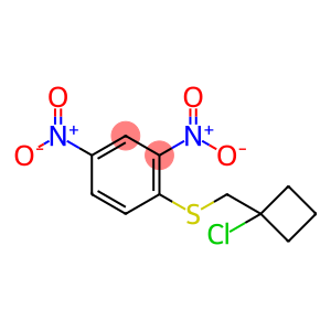 Benzene, 1-[[(1-chlorocyclobutyl)methyl]thio]-2,4-dinitro-