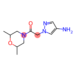 Ethanone, 2-(4-amino-1H-pyrazol-1-yl)-1-(2,6-dimethyl-4-morpholinyl)-