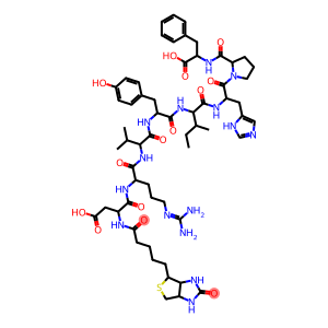 4-[[1-[[1-[[1-[[1-[[1-[2-[(1-carboxy-2-phenylethyl)carbamoyl]pyrrolidin-1-yl]-3-(1H-imidazol-5-yl)-1-oxopropan-2-yl]amino]-3-methyl-1-oxopentan-2-yl]amino]-3-(4-hydroxyphenyl)-1-oxopropan-2-yl]amino]-3-methyl-1-oxobutan-2-yl]amino]-5-(diaminomethylideneamino)-1-oxopentan-2-yl]amino]-4-oxo-3-[5-(2-oxo-1,3,3a,4,6,6a-hexahydrothieno[3,4-d]imidazol-4-yl)pentanoylamino]butanoic acid