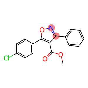 4-Isoxazolecarboxylic acid, 5-(4-chlorophenyl)-3-phenyl-, methyl ester