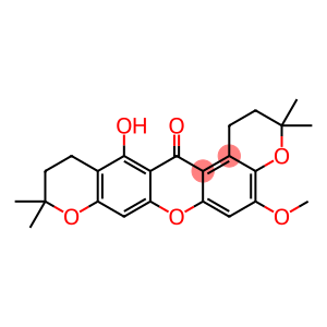 10H-Dipyrano[3,2-a:2',3'-i]xanthen-14(1H)-one, 2,3,11,12-tetrahydro-13-hydroxy-5-methoxy-3,3,10,10-tetramethyl-