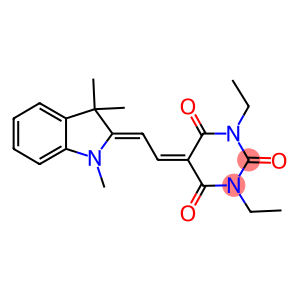 1,3-diethyl-5-[2-(1,3,3-trimethyl-1,3-dihydro-2H-indol-2-ylidene)ethylidene]-2,4,6(1H,3H,5H)-pyrimidinetrione