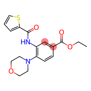 ethyl 4-(morpholin-4-yl)-3-[(thiophen-2-ylcarbonyl)amino]benzoate