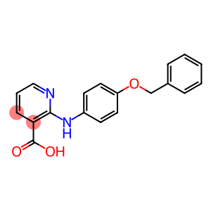 3-Pyridinecarboxylic acid, 2-[[4-(phenylmethoxy)phenyl]amino]-