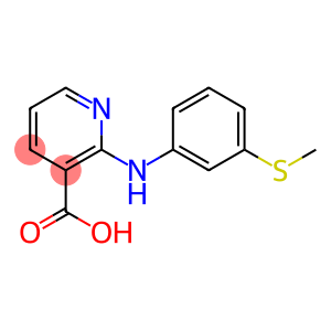 3-Pyridinecarboxylic acid, 2-[[3-(methylthio)phenyl]amino]-